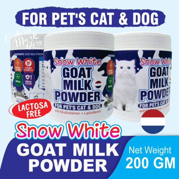 Snow White Goat Milk Powder for Pets (Cat & Dog)