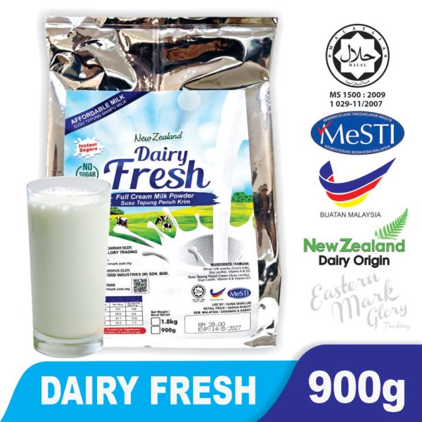Dairy Fresh Instant Full Cream Milk Powder (900g)