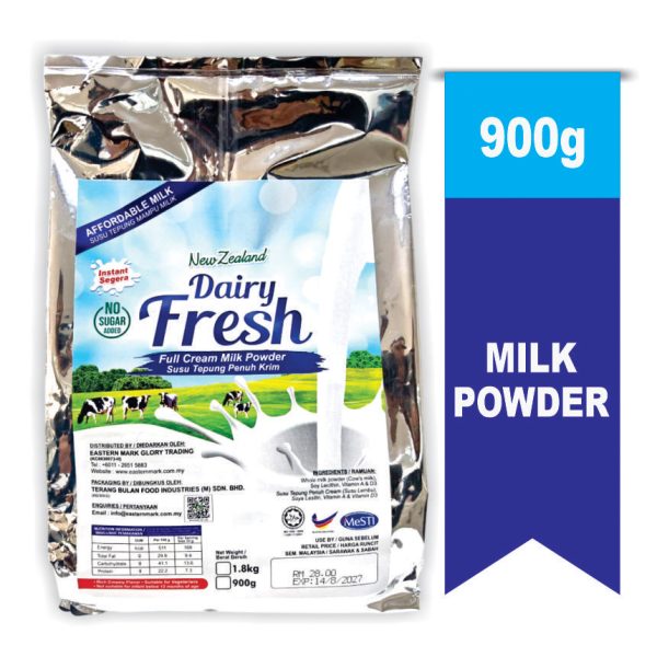 Dairy Fresh Instant Full Cream Milk Powder (900g) - Image 2